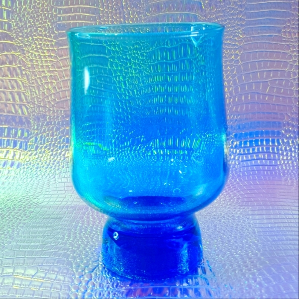 Murano Tiara Blue Drinking Glass/Votive Holder